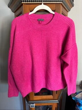 Vince Camuto Bright Pink Crewneck Sweater